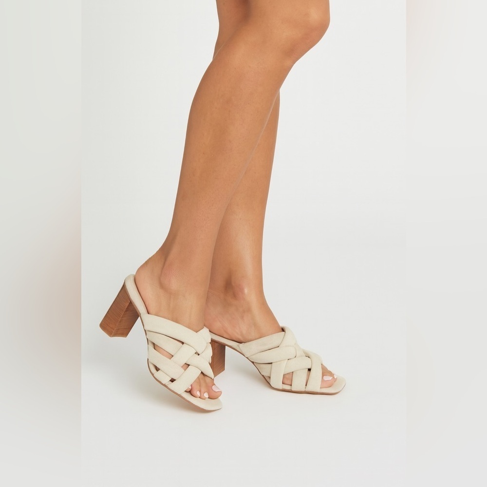 Journee Collection Cream High Heel Sandals